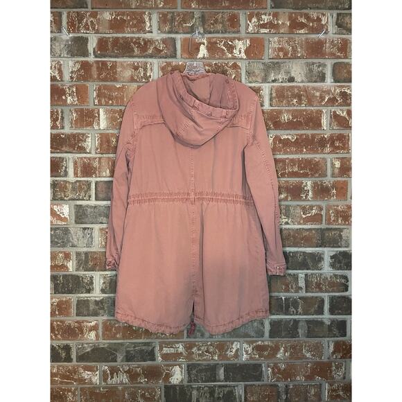 American Eagle Outfitters Jacket Utility Hooded Full Zip Mauve Women's Size S - Picture 5 of 7